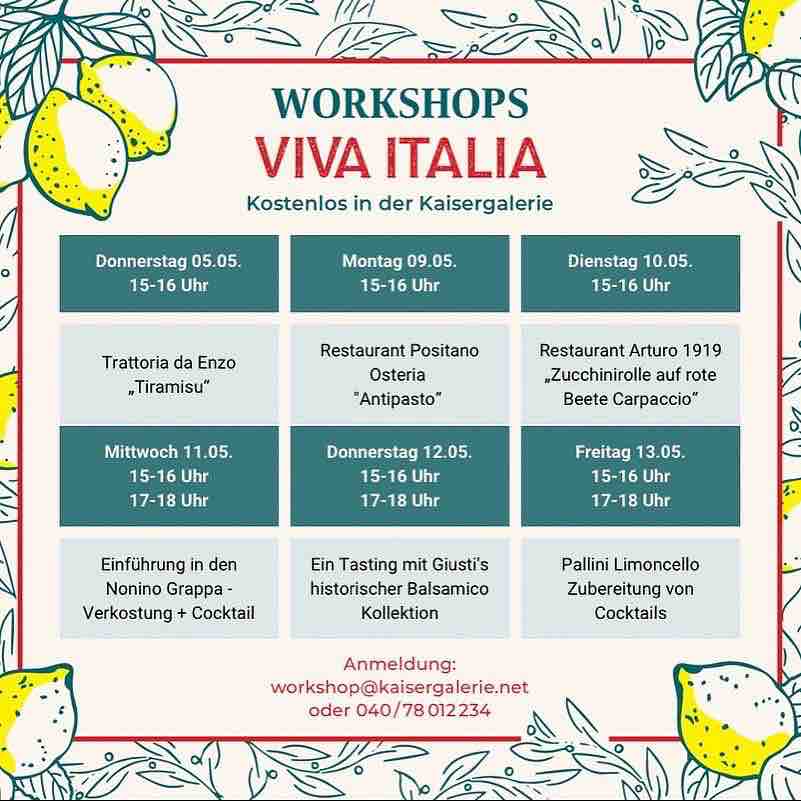 Kaisergalerie Viva Italia Workshops